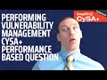 Performing Vulnerability Management - CompTIA CySA+ PBQ 8