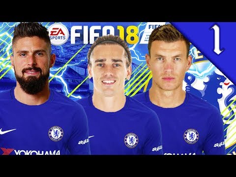 GIROUD, DZEKO, GRIEZMANN SIGN! FIFA 18: CHELSEA CAREER MODE #1