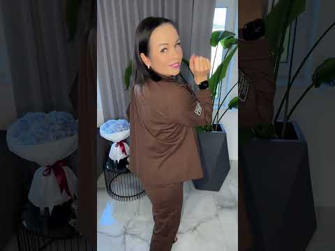 Komplet brązowy garnitur piękny dres – miniatura 2 z 12