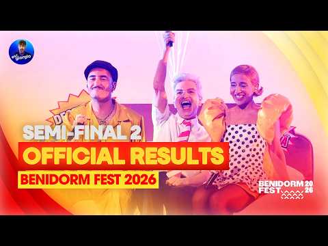 🇪🇸 Benidorm Fest 2026: Semi-final 2: Official Results