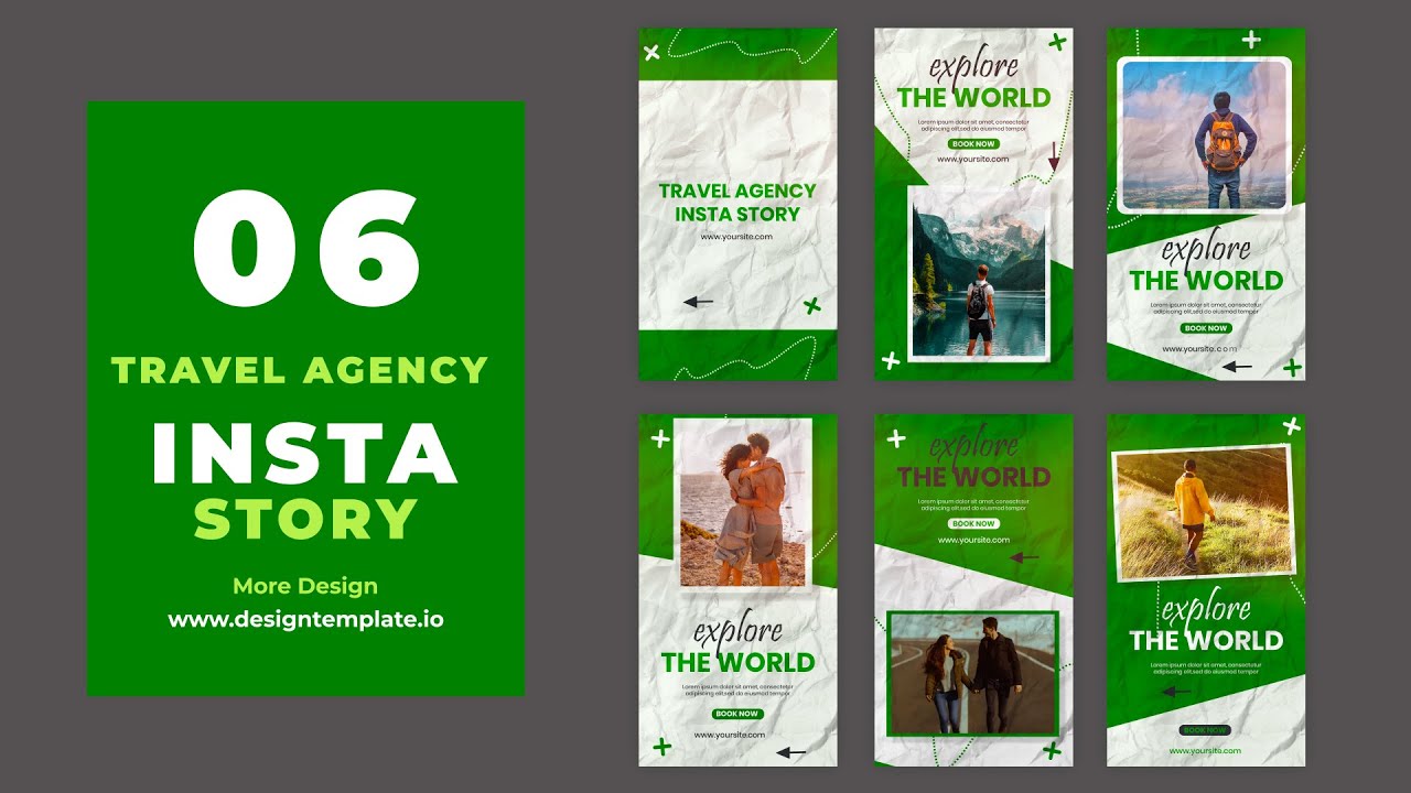 Travel Agency Instagram Story After Effects Template | Visit Now to Get Unlimited Access to Designs