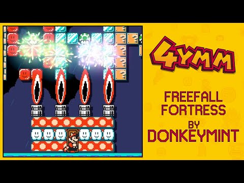 [4YMM] Freefall Fortress by Donkeymint - SUPER MARIO MAKER 2