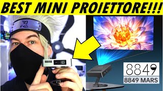 8849 MARS Unihertz unboxing recensione test proiettore portatile plug & play review mini proiettore