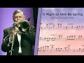 Dave Steinmeyer - Trombone Solo Transcription (It Might as Well Be Spring)