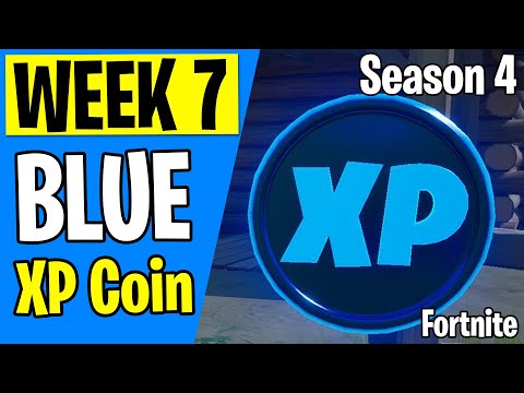WEEK 7 - Blue XP Coin Locations (Season 4) Fortnite