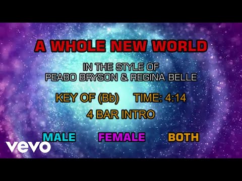 Peabo Bryson & Regina Belle - A Whole New World (Aladdin's Theme) (Karaoke)