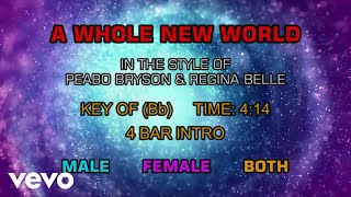 Peabo Bryson &amp; Regina Belle - A Whole New World (Aladdin&#39;s Theme) (Karaoke)
