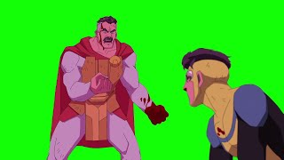 Omni-Man "don't think, act!" Invincible green screen