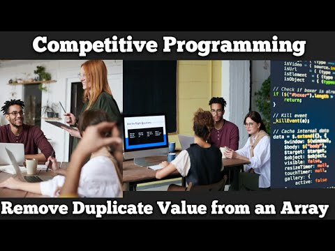 16 Competitive Programming | Remove Duplicate Value From an Array