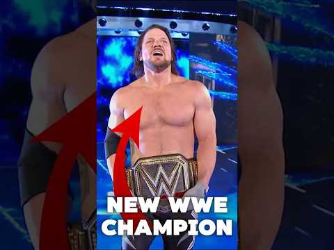 When AJ Styles WON the WWE Title #wwe #wrestling #shorts