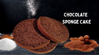 TRY THIS! The Easiest Way to Make an 8 inch Chocolate Sponge Cake