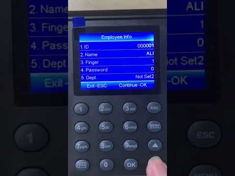 Fingerprint Attendance Machine Tutorial How to set as Admin