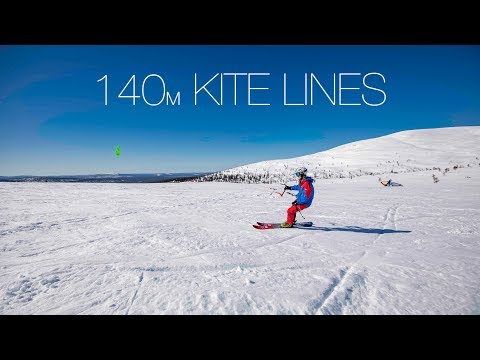 140m kite lines - KITEBOARDING IN LAPLAND