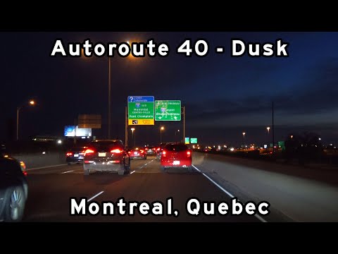 Autoroute  Métropolitaine - Autoroute 40 - Montreal Night Tour - October 2021 - 2021/10/11