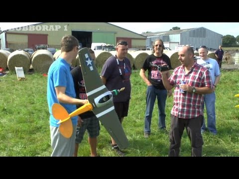 CHARLIE FLYING HIS RC COMPOSITE "CUBSTANG" AT SPOCKFEST - 2014