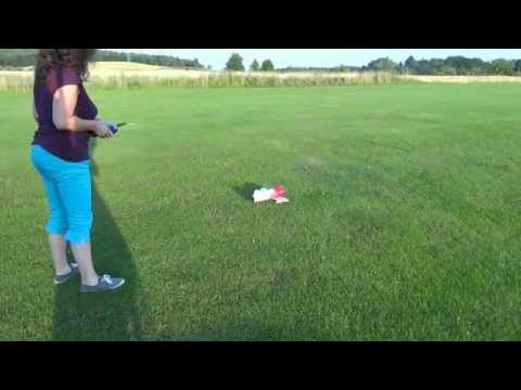 RC GEE BEE R2 FIRST FLIGHT E-FLITE UMX CRASH
