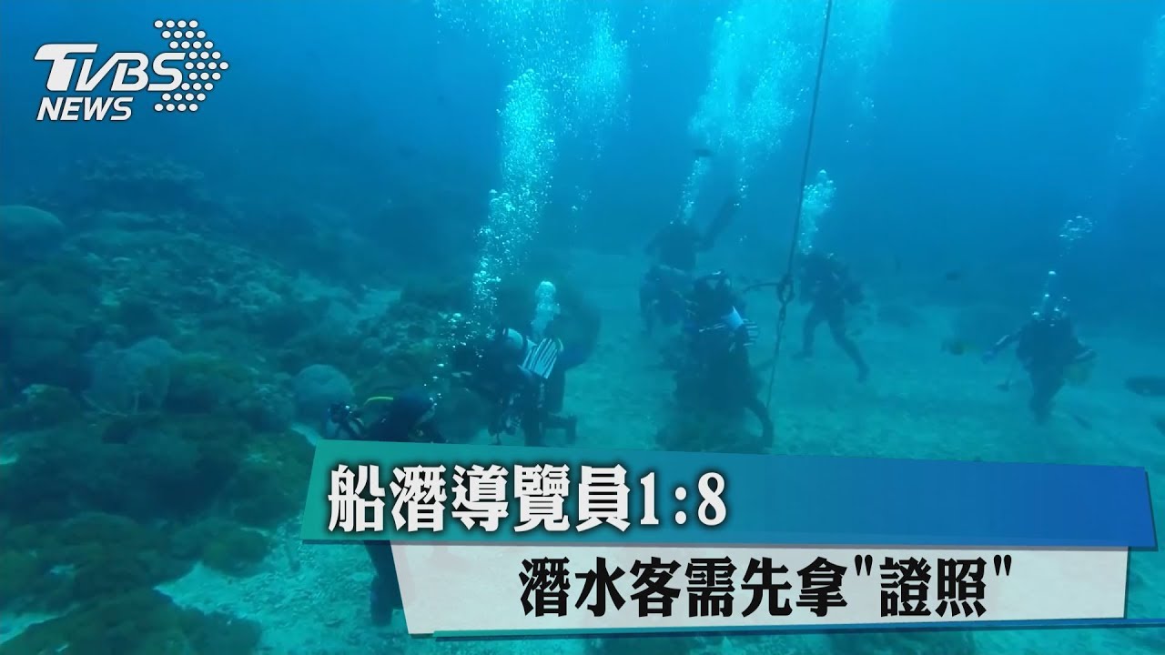 船潛導覽員1:8 潛水客需先拿「證照」