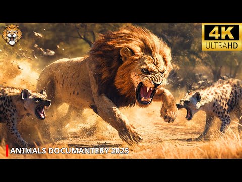 LIONS VS HYENAS |  Epic Battle for Power on the African Savanna | Animals documetary