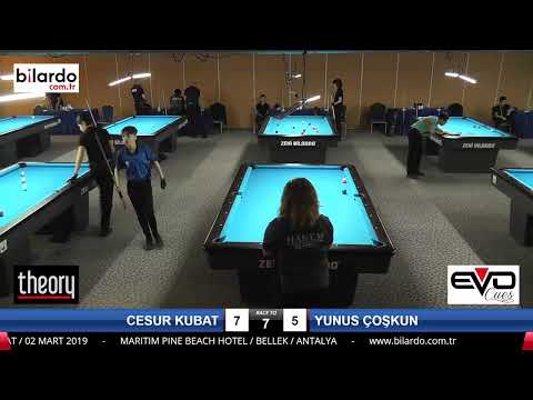 CESUR KUBAT & YUNUS ÇOŞKUN Bilardo Maçı - 