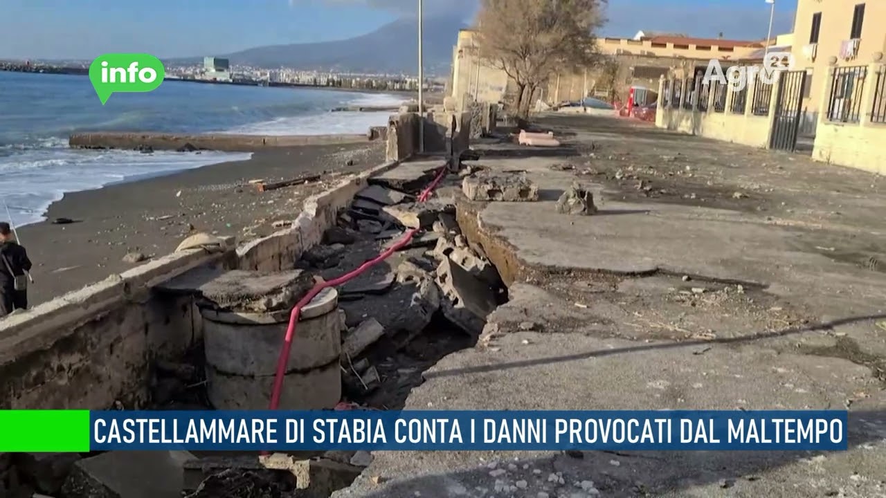 Castellammare di Stabia conta i danni provocati dal maltempo