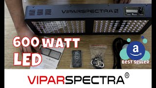 ViparSpectra 600 Watt LED Grow Light Review | Amazon Best Seller | TC600 Timer Control Series