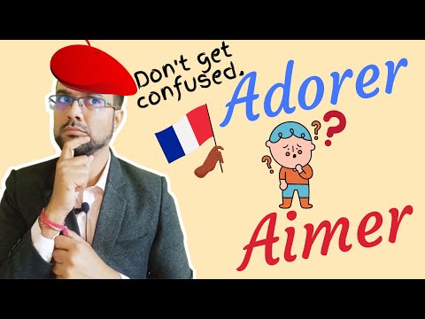How to use "Adorer" and "Aimer" verb in French.| Learn French in Hindi |