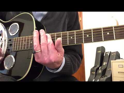 Slide blues licks in open D tuning