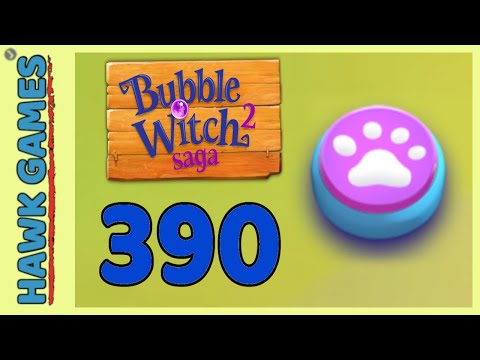 Bubble Witch 2 Saga Level 390 (Animals mode) - 3 Stars Walkthrough, No Boosters