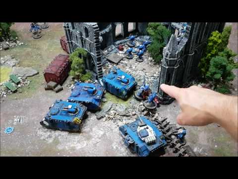 Space Marines vs Dark Eldar; Warhammer 40k 8th edition battle report