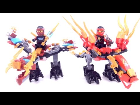 2 awesome Dragons Lego compatible bricks - Nexo Knights riding dragon - Dragon toys