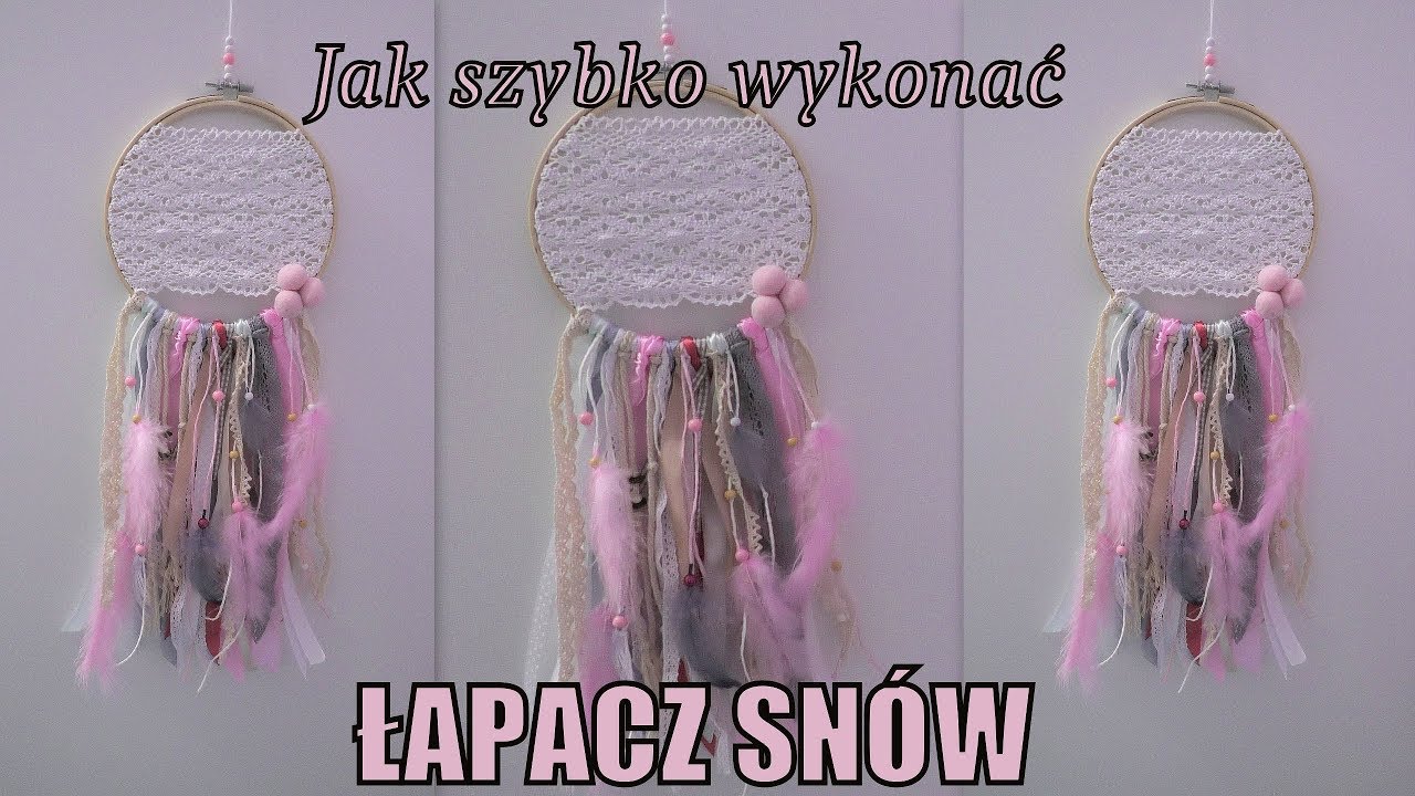 Jak szybko zrobić ŁAPACZ SNÓW - Pomysł na prezent dla siostry, przyjaciółki, kuzynki