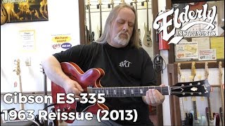 Video thumbnail for Gibson ES-335 1963 Reissue (2013) | Elderly Instruments by Elderly Instruments