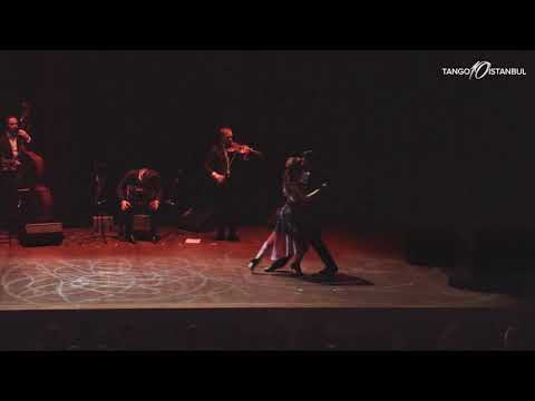  Sebastian Jimenez  and  Joana Gomes  are  dancing  to  a  vals  by  Solo Tango Orquesta  at  TanGO TO Istanbul  in  2018