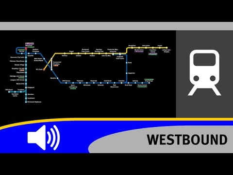SkyTrain Map with Announcements - IN OPPOSITE DIRECTION
