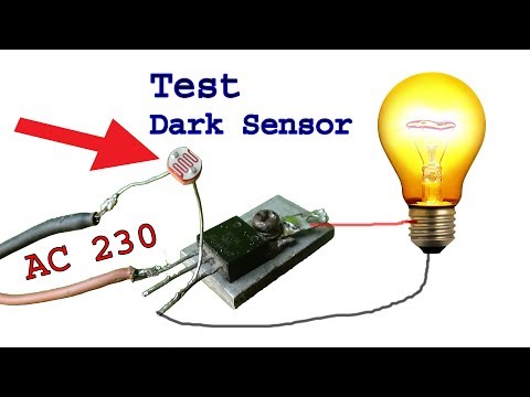 Make AC 230 V dark light sensor & live test auto ON OFF dark sensor