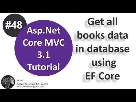 (#48) Get list of data from database using entity framework core | Asp.Net Core tutorial