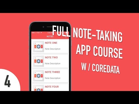 Xcode iOS Swift Course - Create a Full Note-Taking App - Part 4 - TableView Class Setup