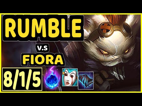 MYLON (RUMBLE) vs FIORA - 8/1/5 KDA TOP GAMEPLAY - BR Ranked GRANDMASTER