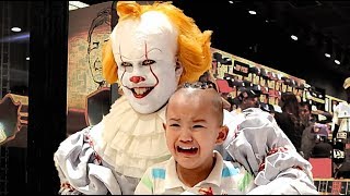 Pennywise Terrorizes Audiences Again! Mall Prank and Store Raid (New Era Caps)