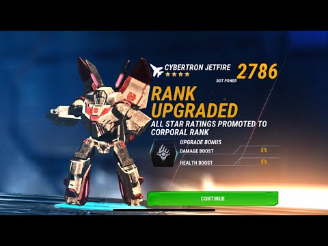 🤖 Cybertron Jetfire: Rank Upgraded! All ⭐ Ratings Promoted to Corporal Rank #transformersearthwars