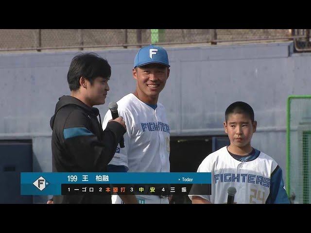 【ファーム】5月10日 ファイターズ・王柏融選手 ヒーローインタビュー