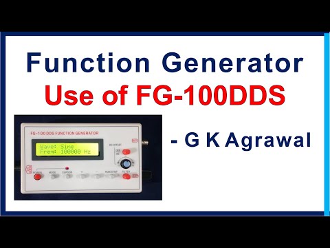 How to use a Function signal generator FG-100 DDS Video