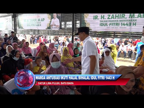 WARGA ANTUSIAS IKUTI HALAL BIHALAL IDUL FITRI 1443 H