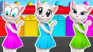 Fun Learning Colors with My Talking Angela! New Learn Colors for Kids 2018