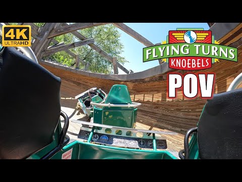 Back row point of view footage of Flying Turns