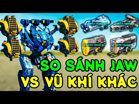 So Sánh Sức Mạnh Của JAW Vs CRYO, SCORCHER, ORKAN & TULUMBAS (War Robots Việt Nam)