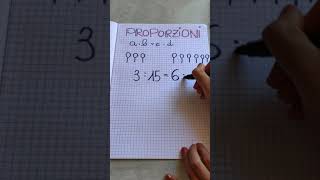 Come si fanno le proporzioni #Shorts
