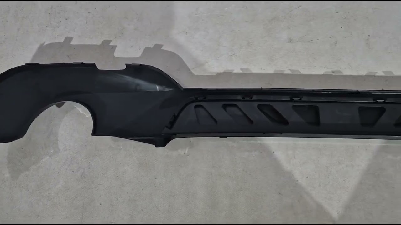 BMW 3 Series G20/G21 2018- Rear diffuser (for M-Sport 2018-2022, for round exhaust tips, ABS) Video 1