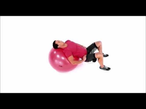 HIP RAISE WITH HEAD ON SWISS BALL