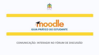 Comunicação: Interagir no Fórum de Discussão